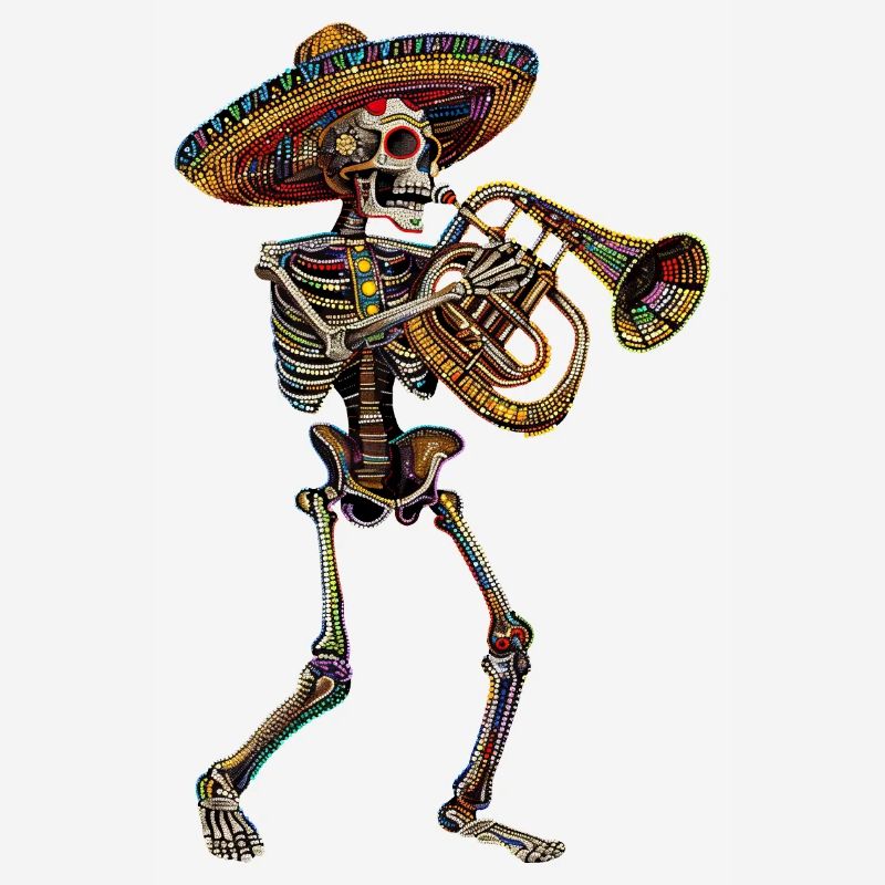 Tuba Squelette Mexicain