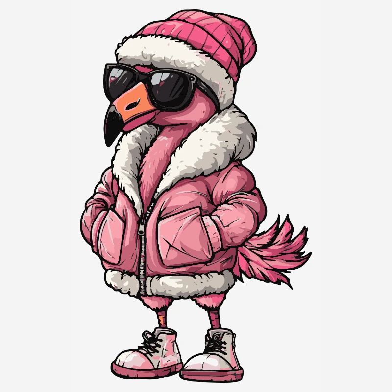 Flamingo Cool Comic