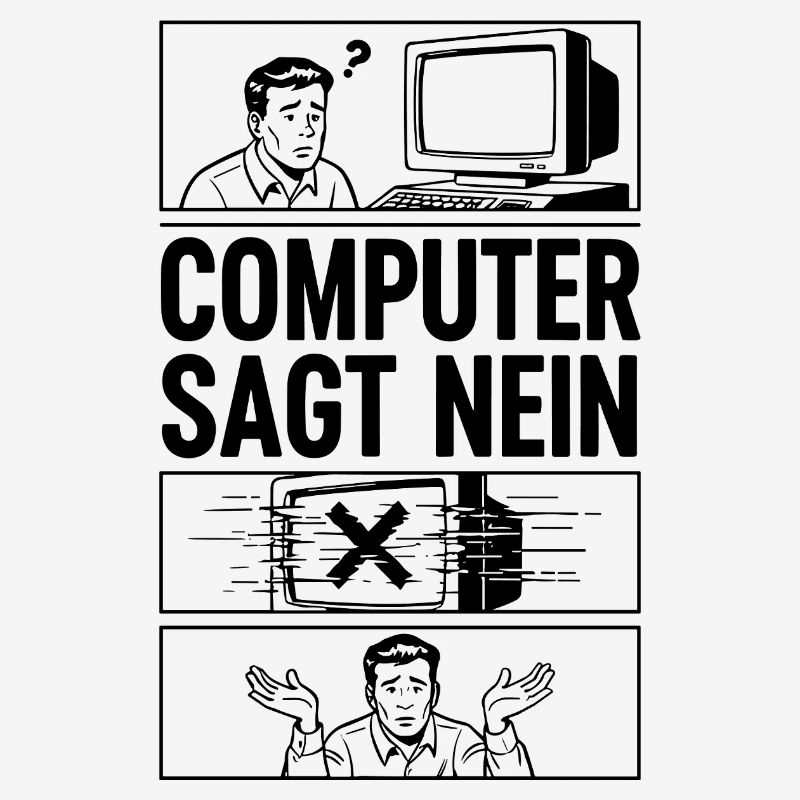 Computer Says No Comic Design