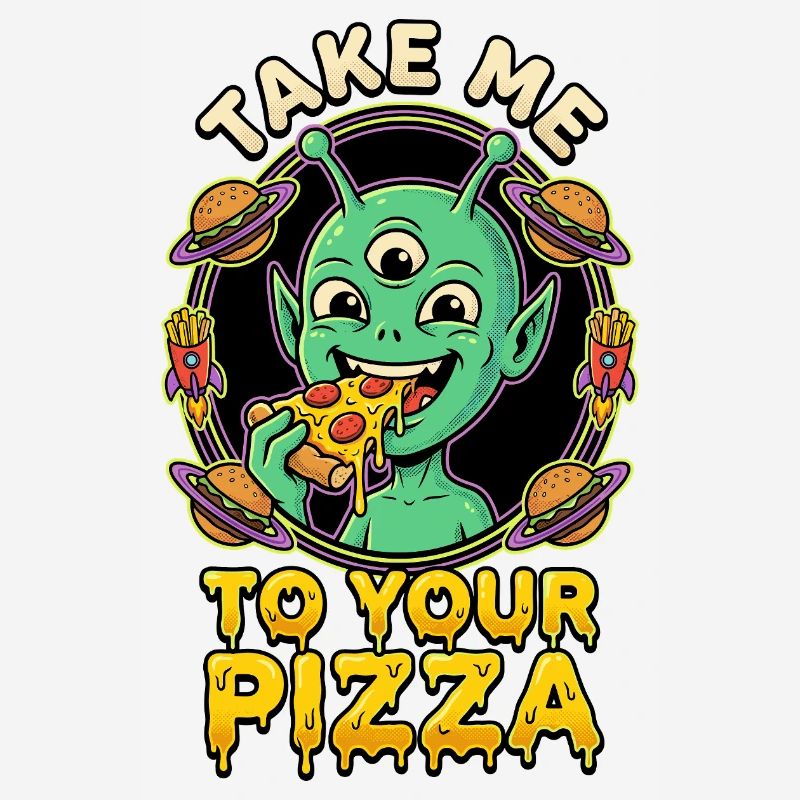 Emmène-moi à ta pizza alien