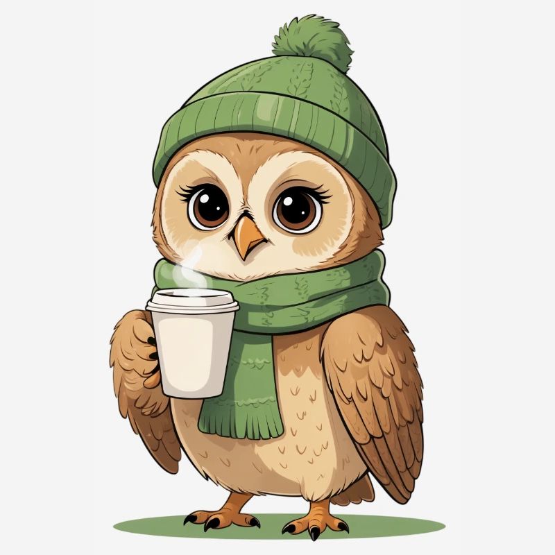 Winterliche Eulenkaffee Pause