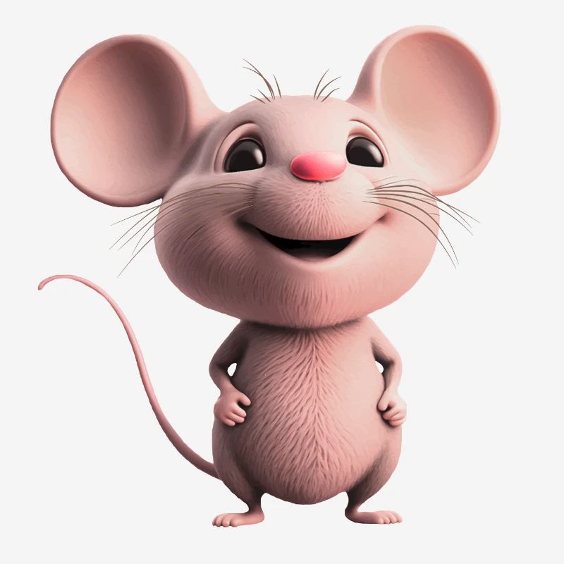 douce souris heureuse