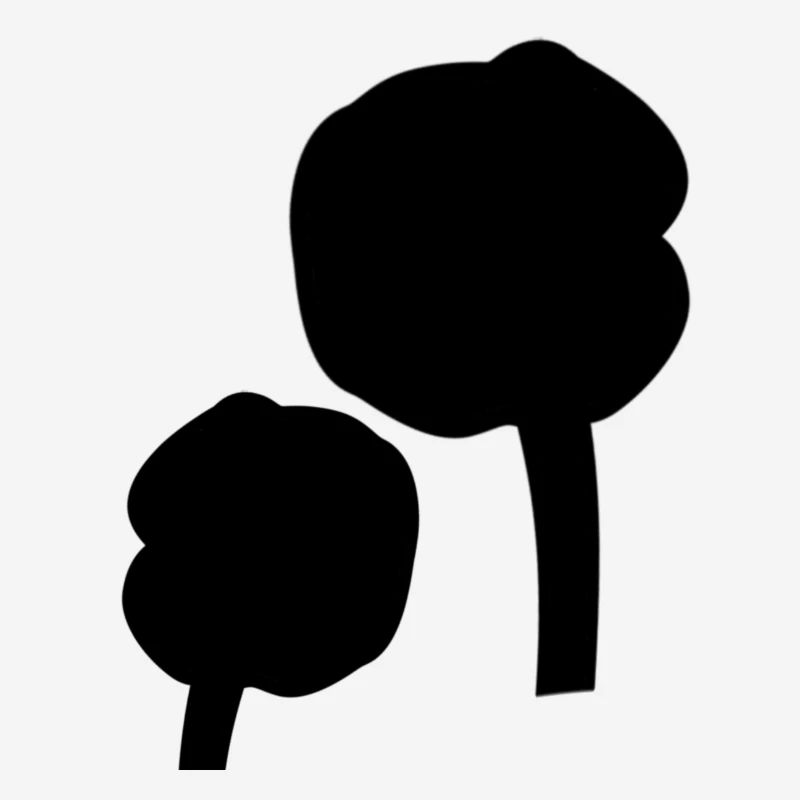 Deux Roses Fleur Forme Fleur