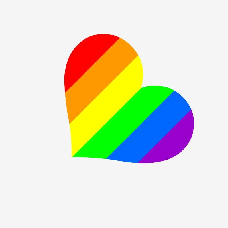 Regenbogen Herz