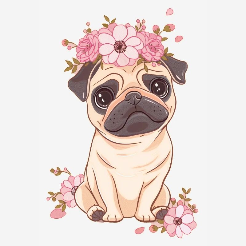 Carlin aux fleurs