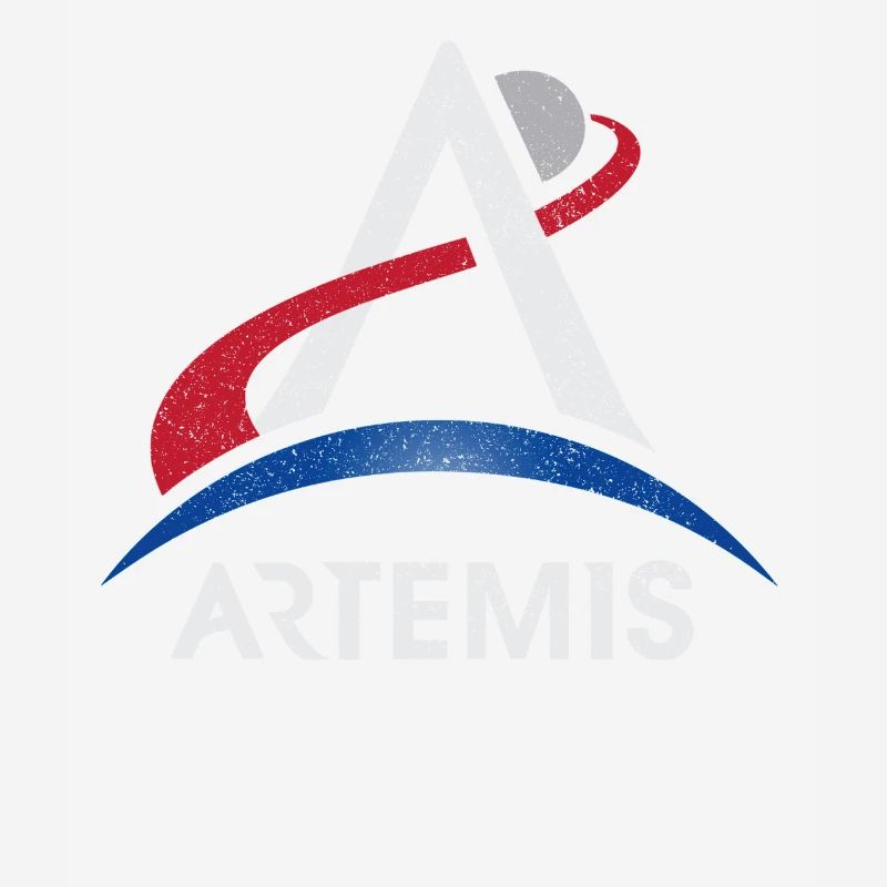 Artemis Program Logo Moon Mars Space Nasa Lunar Mi