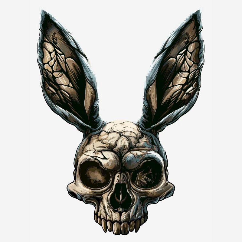Zombie Rabbit Skull