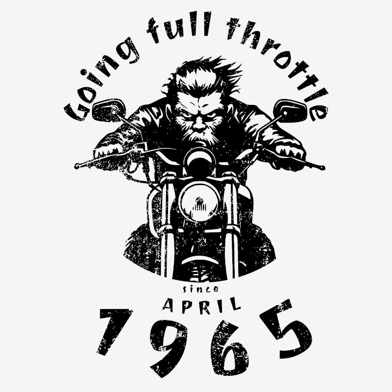 60. Geburtstag Going full throttle since 04/1965