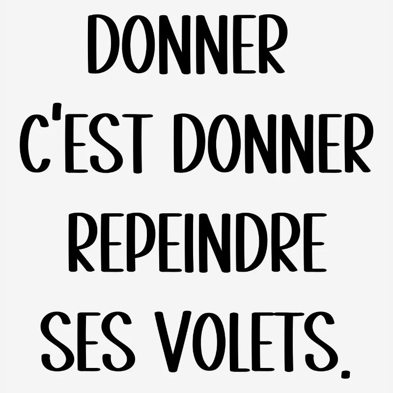 donner c'est donner