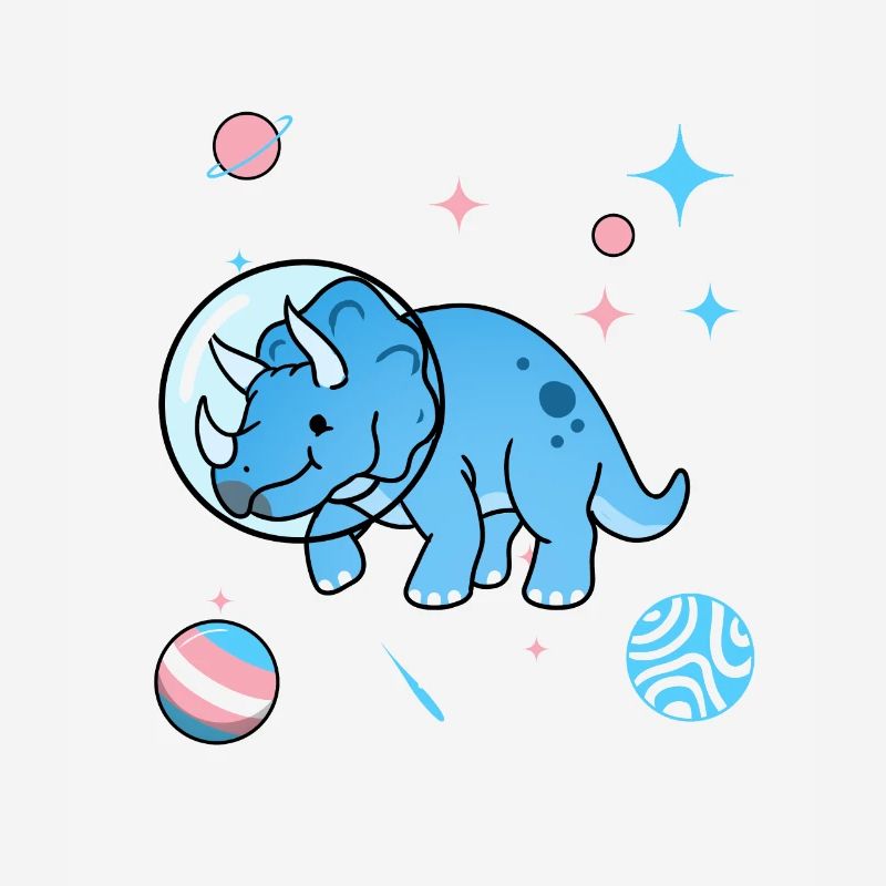 Triceratops transgenres dans l’espace Trans Pride