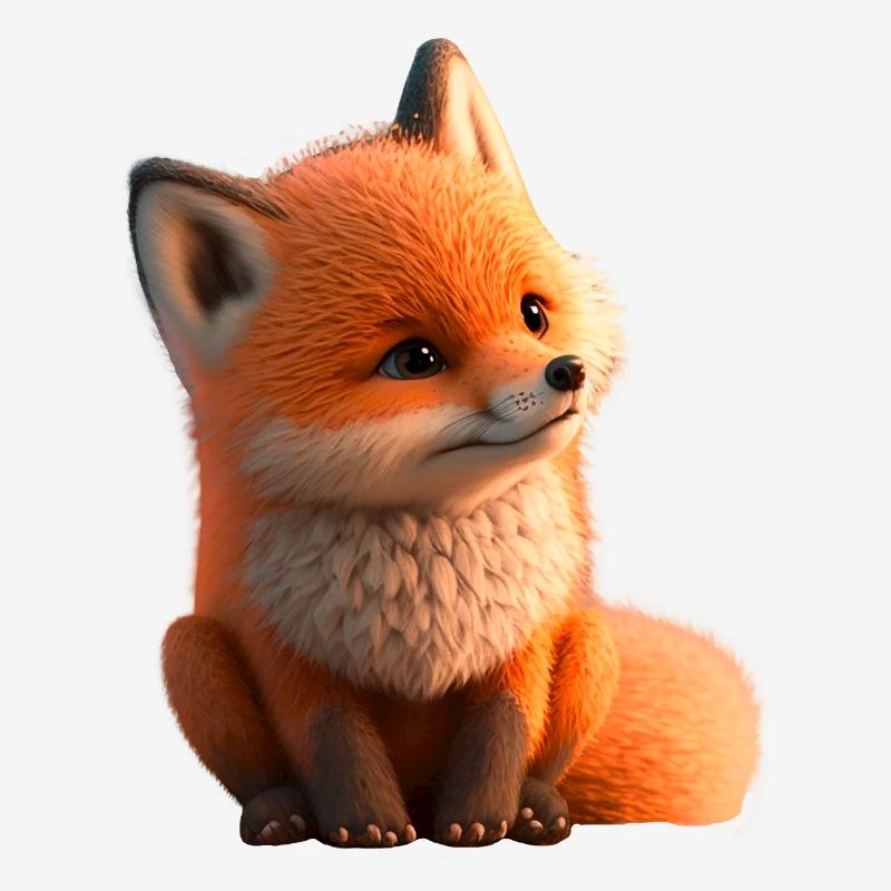Fuchs sitzend
