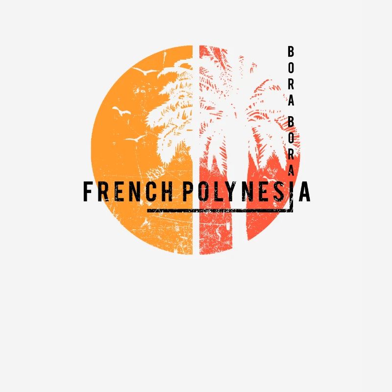 Artistic Bora Bora French Polynesia Cool Palm