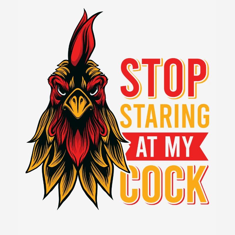 Drôle de coq arrête de regarder mon nerd de bite