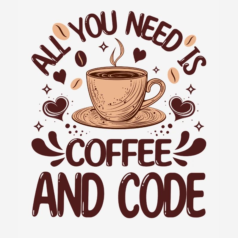 Alles, was Sie brauchen, ist Kaffee und Code Lustiger Programmierer
