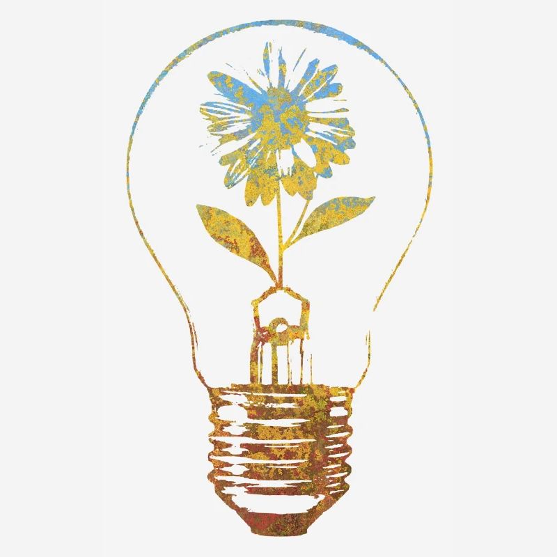 lampe et fleur