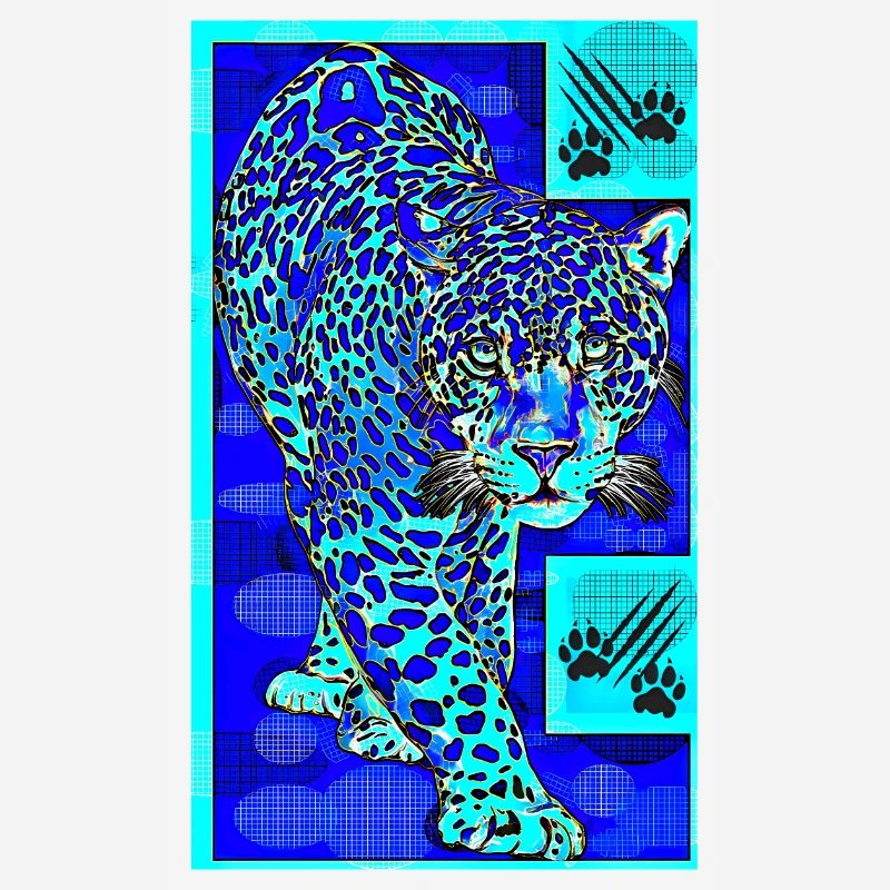 Le léopard bleu