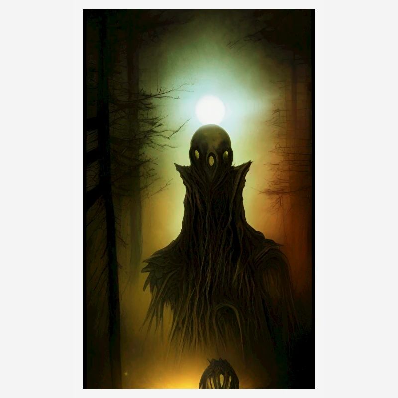 Creepy Horror Comic Alien sur une planète étrange terre