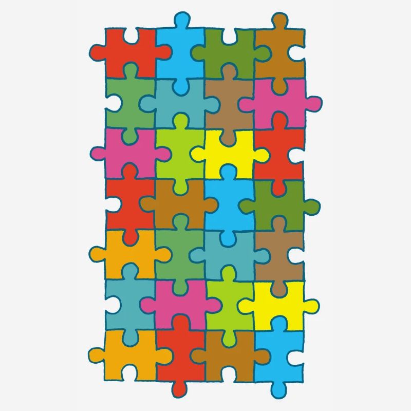 Puzzle multicolore
