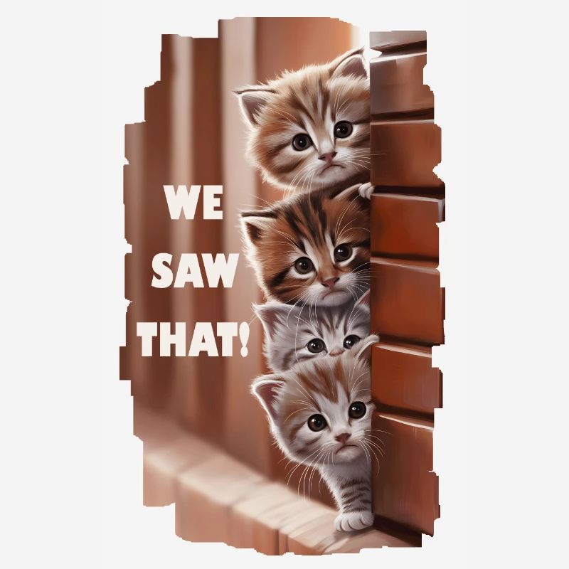 We saw that! - Curious cats see everything!