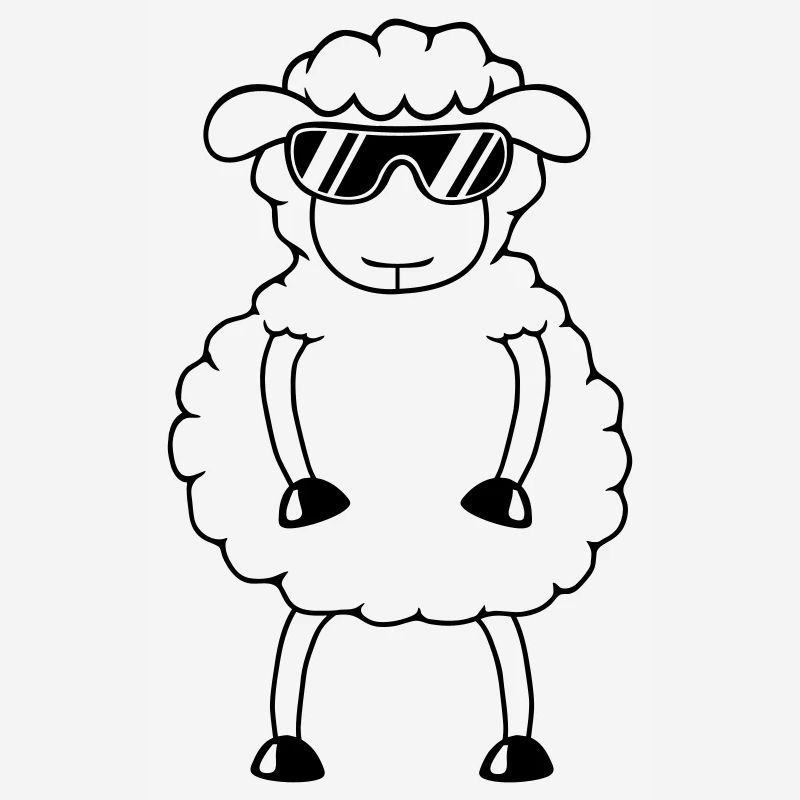 Sheep Sunglasses Party Sheep Lamb Cute Cool