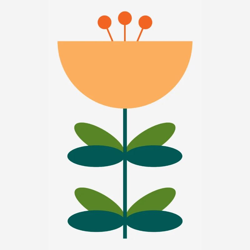 Conception d’illustration de fleur abstraite