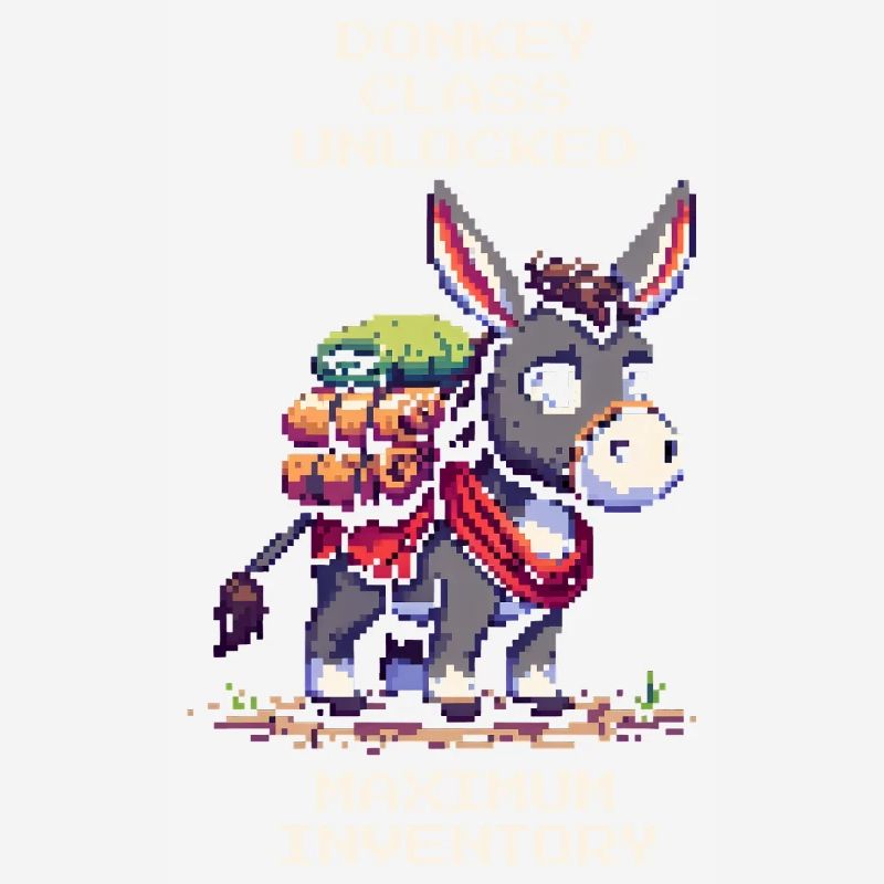 Donkey Class: Max Inventory | RPG Donkey Pixel Art