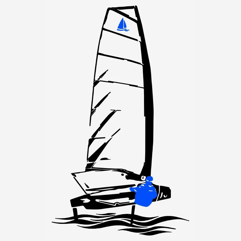 Foiling Moth Sailboat Foil Sailing Dinghy Moth
