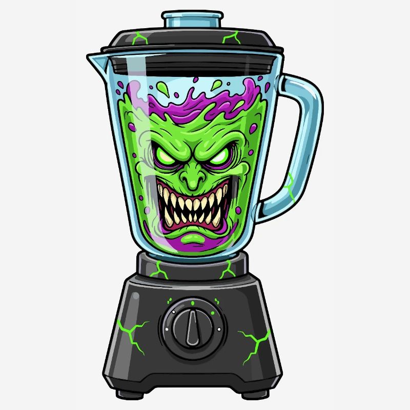 Creepy vegetable blender