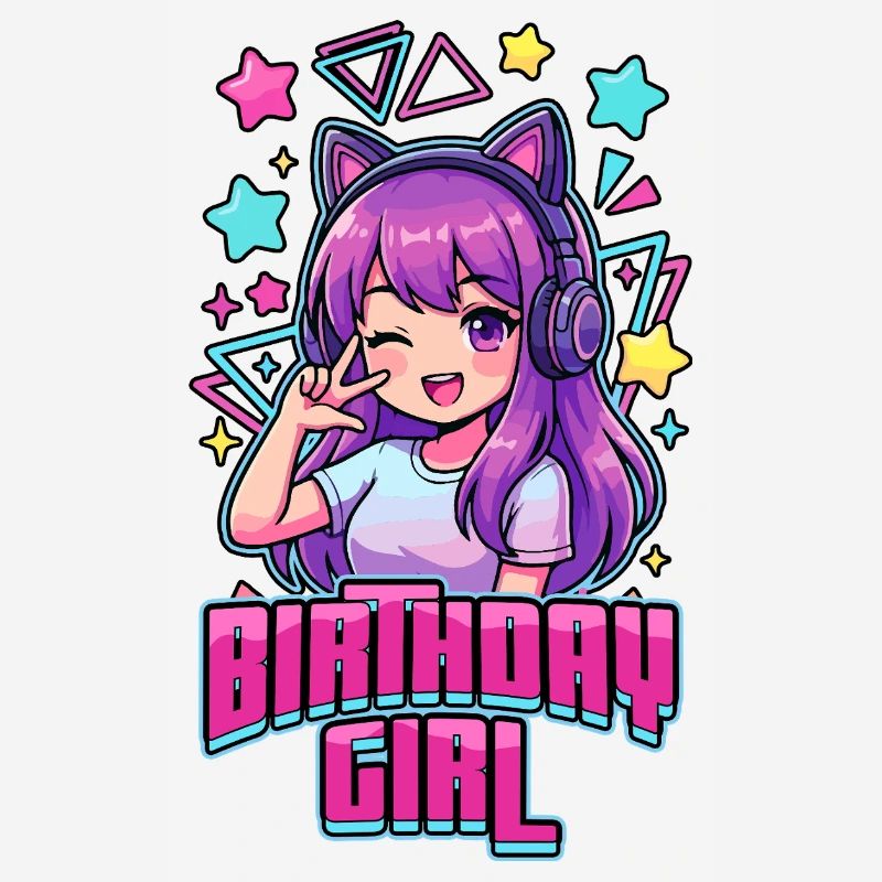 Fille d’anniversaire Pop coréenne K-Pop d’anniversaire