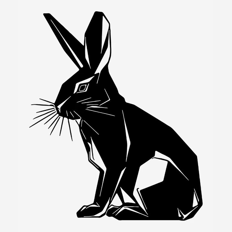 Geometric Bunny Cute Geometry Rabbit
