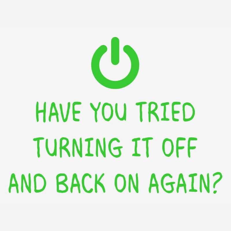 Turning it off Programming Informatik Geschenk