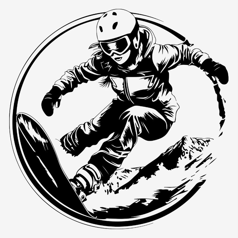 Snowboarder Silhouette