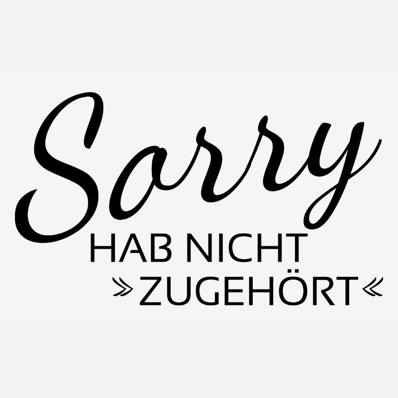 Désolé de ne pas écouter