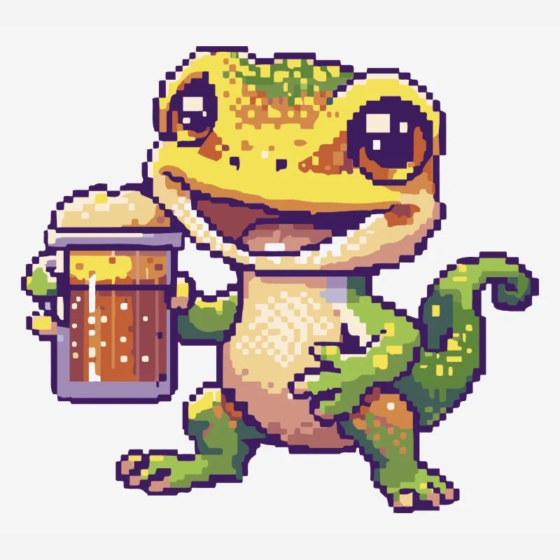 Echse Bier Pixel