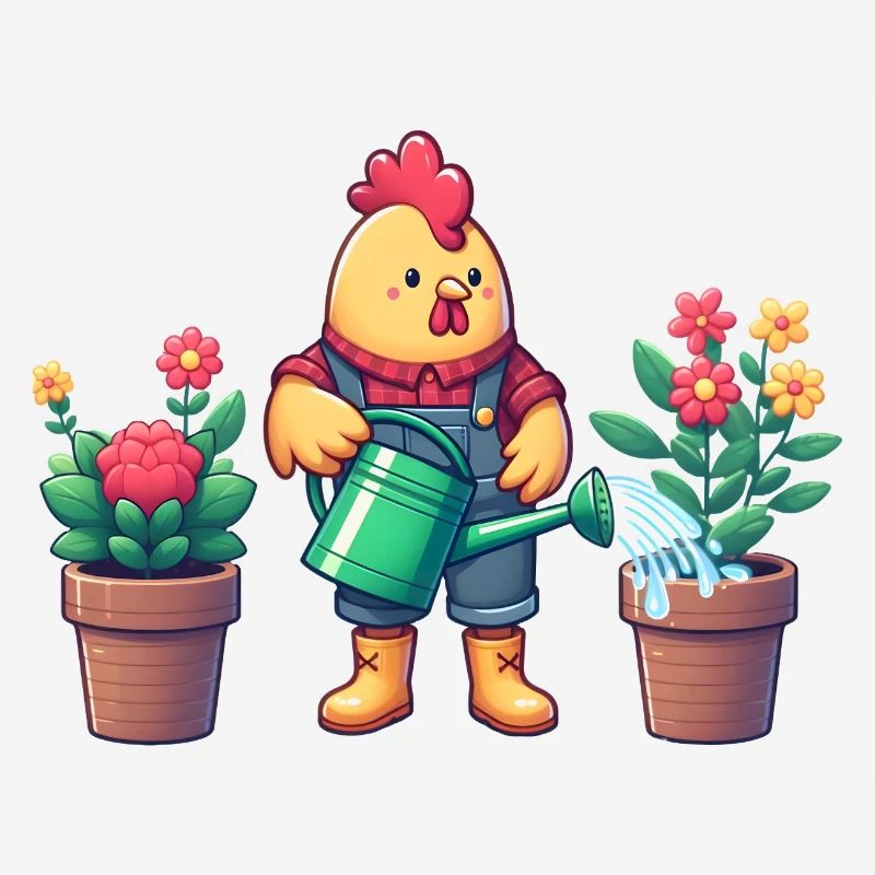 Le poulet comme jardinier