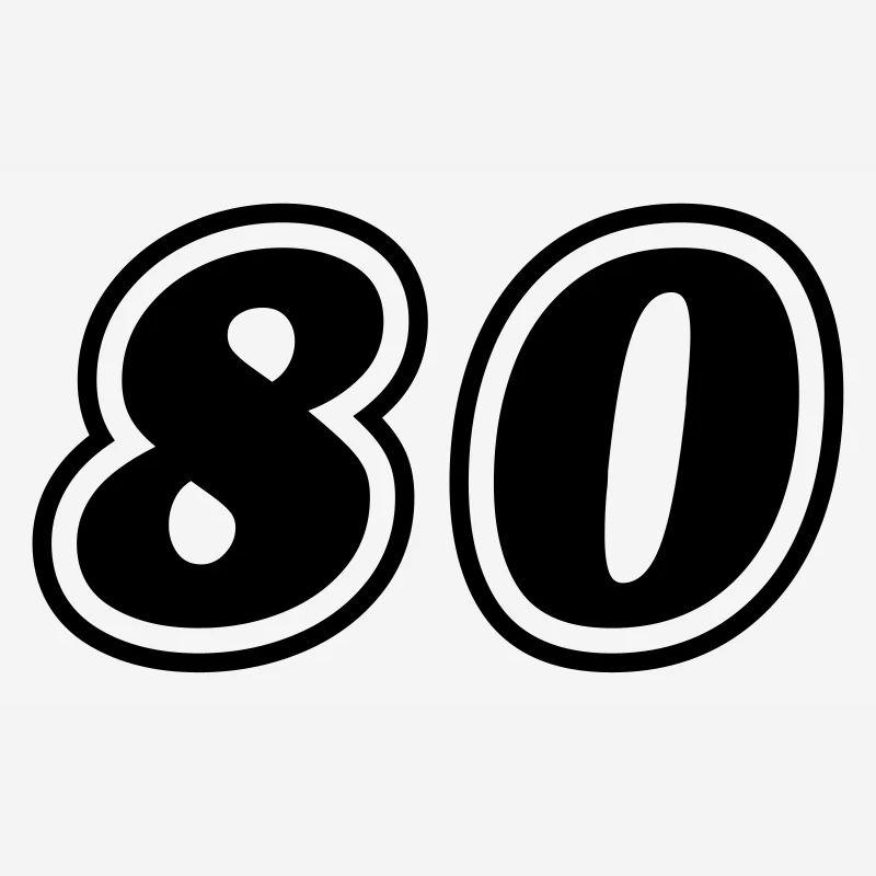80 number symbol