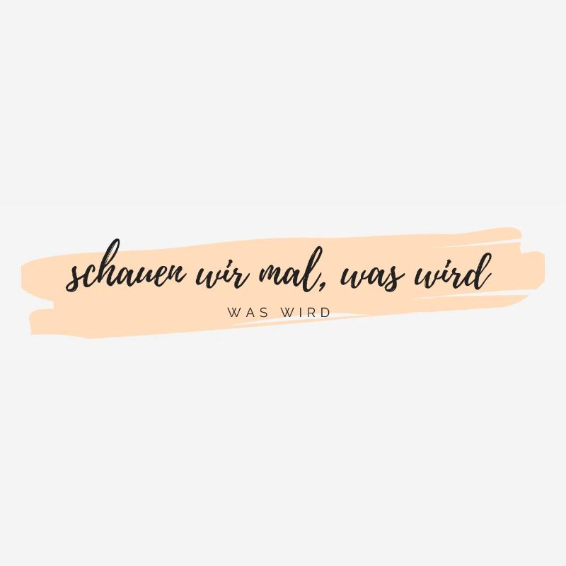 schauen wir mal was wird