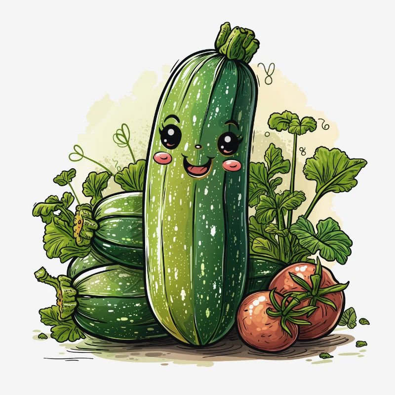 Zucchini comic style