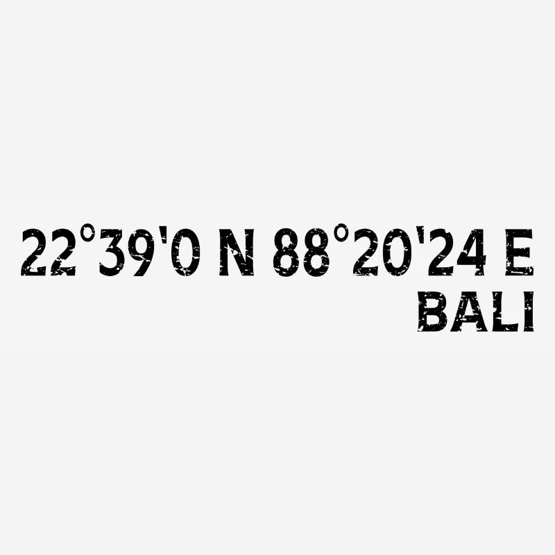 Bali Coordinates Souvenir