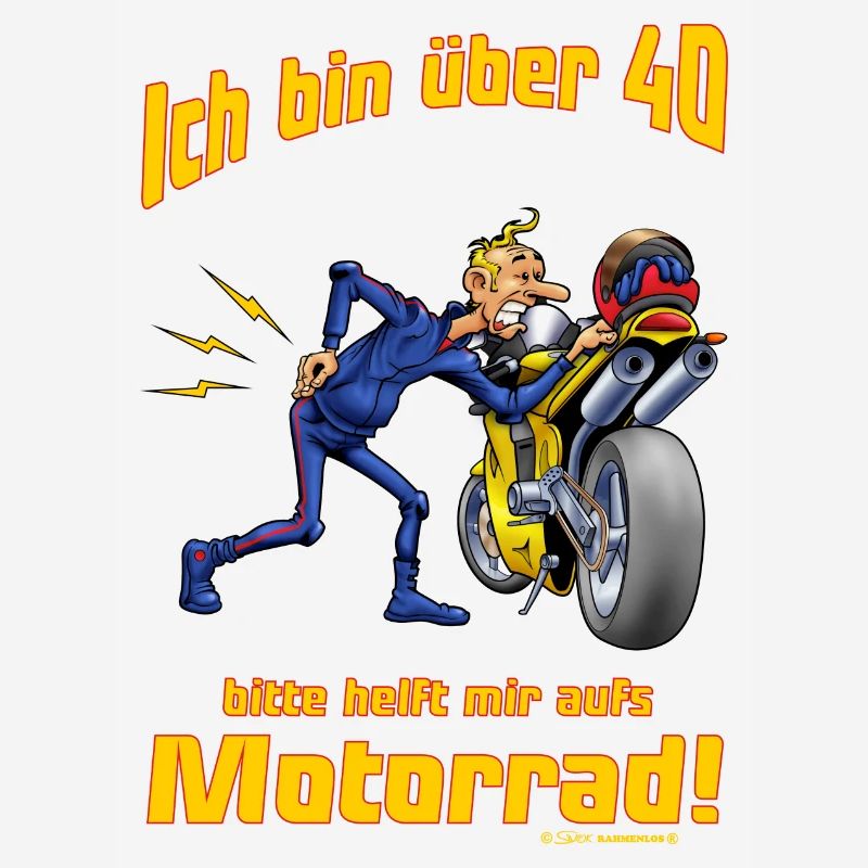 MD - Biker Shirt Design ich bin über 40 bitte