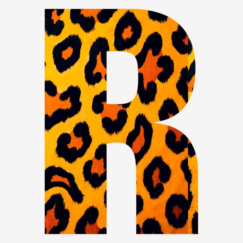 Leopard_Buchstabenmuster_ _R