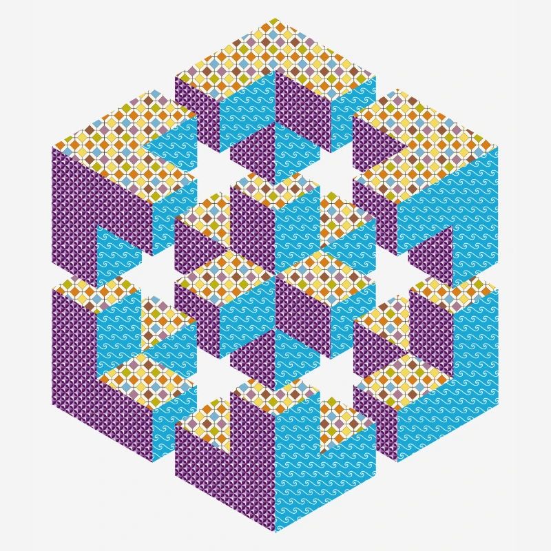 impossible figure Escher cube geometry fantasy