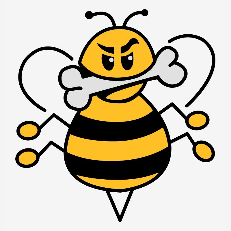 Bee with bone 1