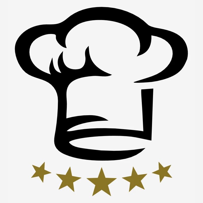 Five star chef hat, gold, hotel, cook, kitchen, 5,