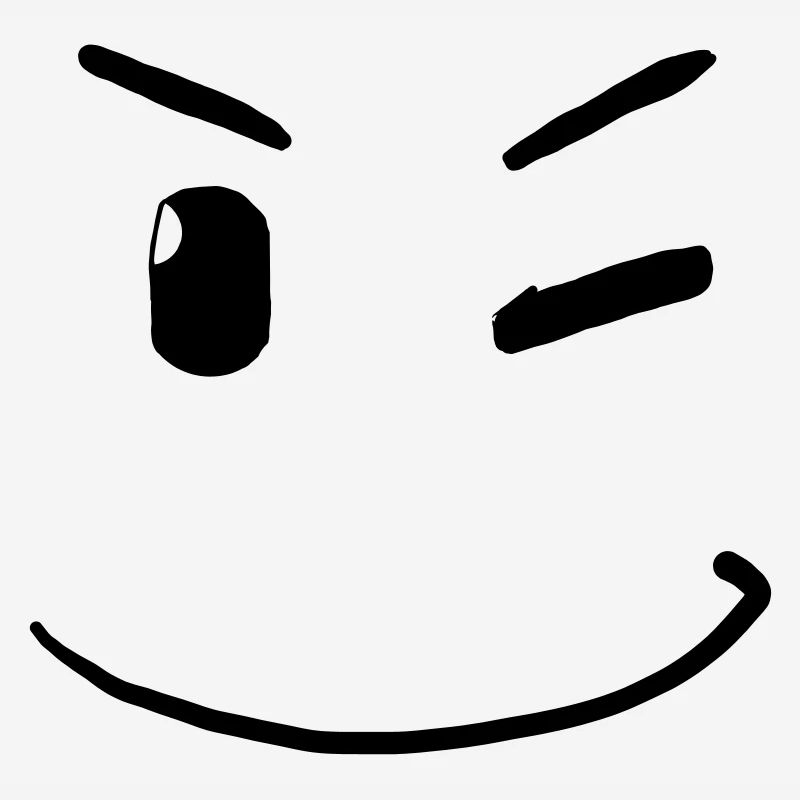 Visage clignotant -