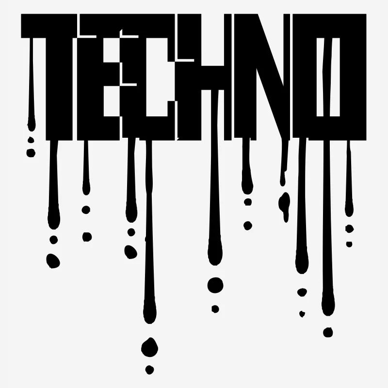 Gouttes de techno graffiti