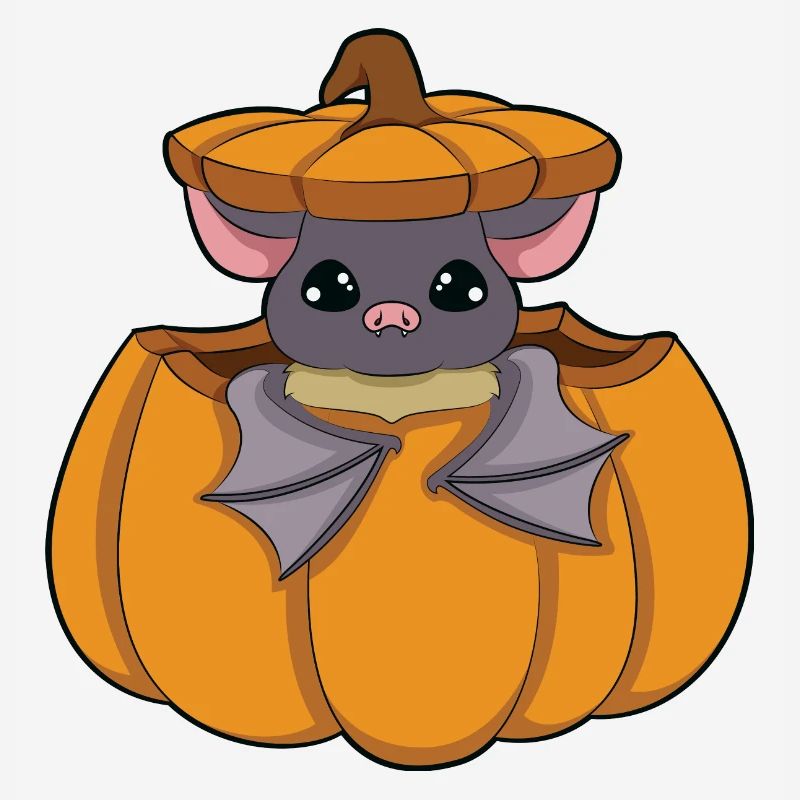 Bat in pumpkin