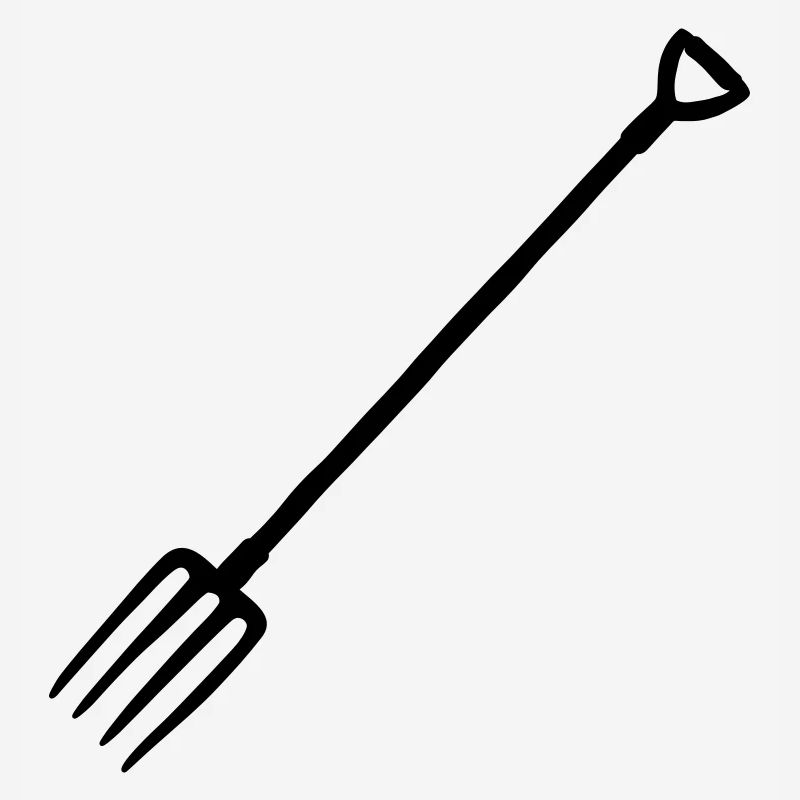Silhouette Pitchfork Pitchfork Pitchfork