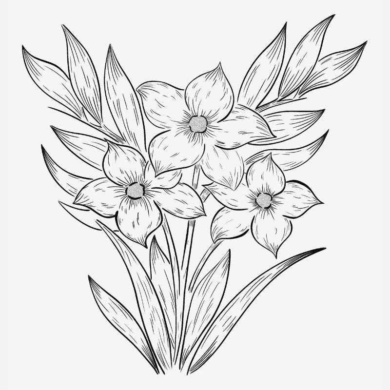 Illustration Fleurs Soleil