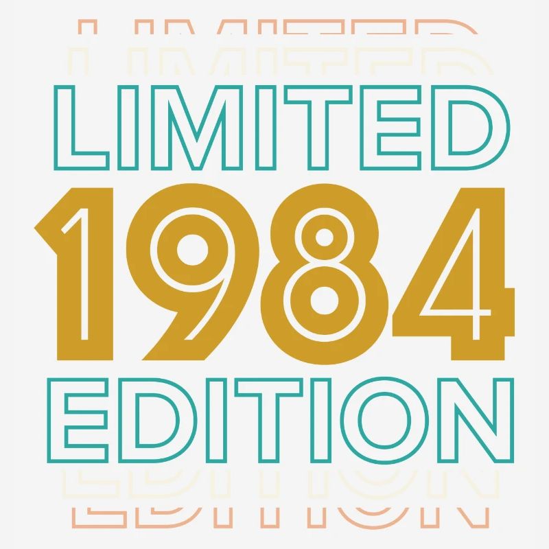 Conception d'anniversaire en édition limitée de 1984